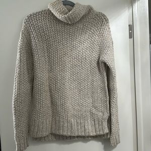 A&F cream turtle neck sweater, gently worn in great condition